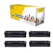 NYT Compatible Replacement for Canon 045H Toner Cartridge Set High Yield for Canon ImageCLASS LBP611Cn, LBP612cdw, MF632Cdw, MF634Cdw (0461C001CTA, 0459C001CTA 0457C001CTA, 0455C001CTA) - BCYM