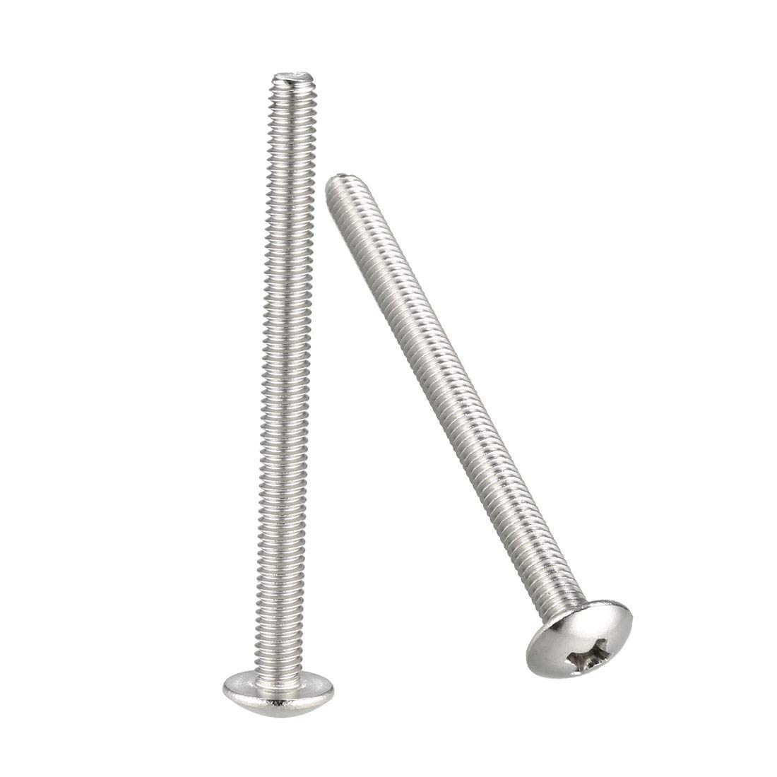sourcing map Machine Screws, M4x50mm Phillips Screw, 304 Stainless Steel, Fasteners Bolts 20Pcs
