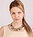 Tonhpxh Fashion Gold Style Leopard Textured Necklace Collar Bib For Women