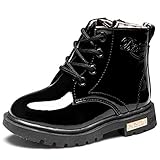 CIOR Boy and Girl's Winter Warm Ankle Boots Zipper Cute Casual Shoes(Toddler/Little Kid)