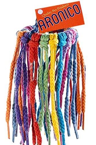 Bonka Bird Toys 51214 Aronico Parrot Aglet Heaven Shoelace Bird Play Ring Bird Toy Small Swing