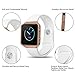 Greatgo Fitbit Blaze Bands 3 in 1 Watch Wristband Strap Soft Silicone Replacement Protective Case Frame with Screen Protector Smart Fitness Watch Bracelet for Men Women white