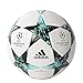 adidas Performance Champions League Finale Capitano Soccer Ball, White/Core Black/Dark Green/Blue/Aqua, Size 4