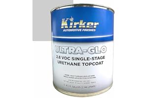 Kirker Ultra-Glo Single-Stage Acrylic Urethane Topcoats Automotive Paint .75 Gallon (Pure White - UA-81030, 3/4 Gallon)