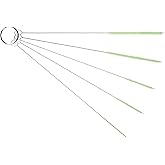 10" Tube Cleaning Brush Set, 5 Pack Small, Extra Long Nylon Straw Brushes with Flexible Handles for Bottles, Cleaning Straws, Pipe Cleaners, Keyboard, Glass, Guns, Detailing and Deep Cleaning, Green