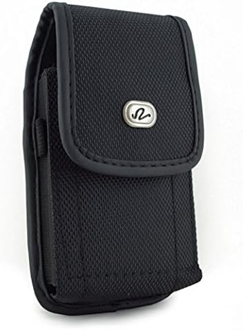 Vertical Heavy Duty Rugged Canvas Belt Clip Case Cover Pouch Holster for Samsung SGH A237 A437 A517 A717 A737 A777 C417