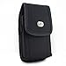 Vertical Heavy Duty Rugged Canvas Belt Clip Case Cover Pouch Holster for LG A380* Secure Velcro Closure