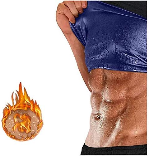 Zhongdawei Man Waist Trainer Hot Neoprene Workout Sauna Tank Top Polymer Sweat Shirt,Compression Fitness Body Shaper Vest…