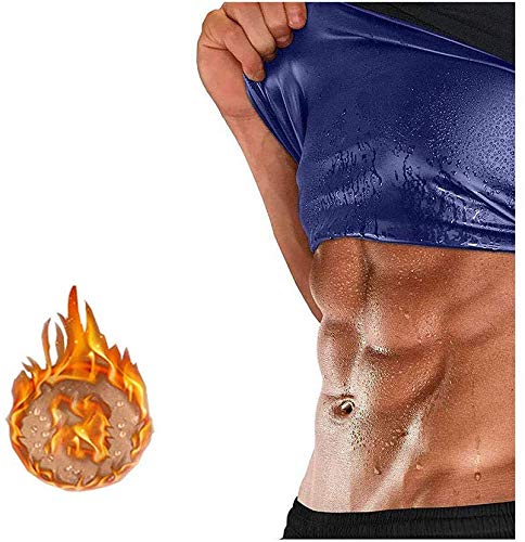 Zhongdawei Man Waist Trainer Hot Neoprene Workout Sauna Tank Top Polymer Sweat Shirt,Compression Fitness Body Shaper Vest…