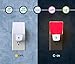 2 Pack 0.5W Plug in LED Night Light with Dusk to Dawn Sensor Red