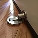 Sumnacon Powerful Stainless Steel Magnetic Door Stopper, Solid Metal Door Stop Catch with Hardware Screws, Heavy Duty Home Office Door Holder, Brushed Finish (1 Pcs)