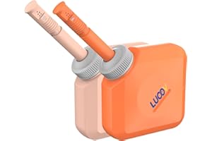 LUOOV Portable Bidet for Toilet or Travel 2 of Pack.Handheld Bidet for Postpartum Perineal Care,Hemorrhoid Treatment,and Baby,Elderly,Sprayer,Bio, Personal bidets (Orange+Pink)