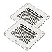Amarine Made Stainless Steel Stamped Louvered Vent - Rectangular - 07722S - 4-1/2