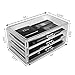 Sorbus® Acrylic Cosmetics Makeup and Jewelry Storage Case Display- 3 Large Drawers Space- Saving, Stylish Acrylic Bathroom Case Great for Lipstick, Nail Polish, Brushes, Jewelry and More