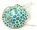 Handmade Mini Sky Blue Stingray Art Glass Blown Sea Animal Figurine - Model Y2016