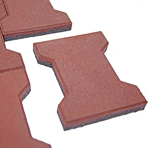 RevTime Garden Rubber Paver 1 Inch Thick for Patio and Garden Safety