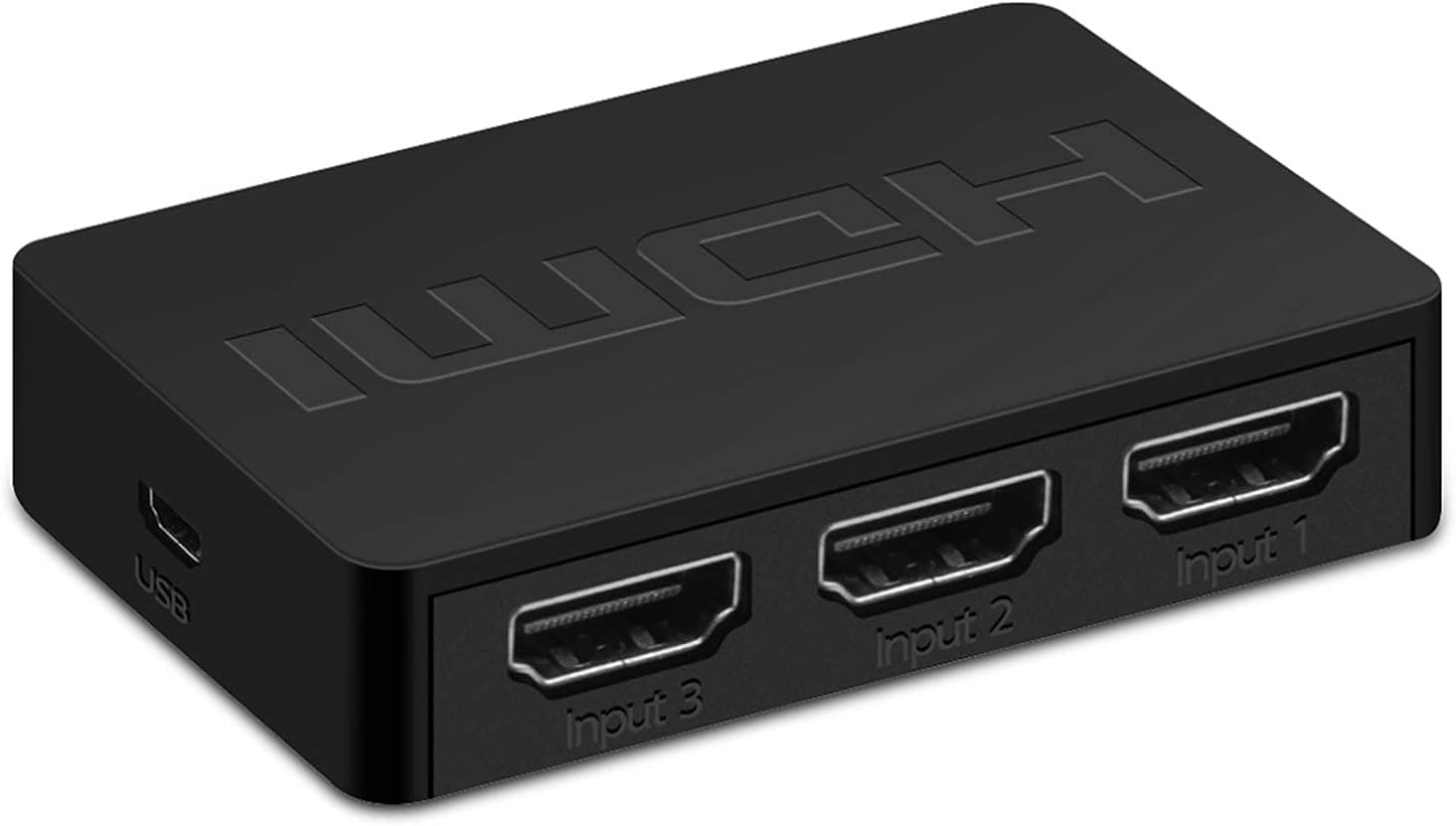 3 Port HDMI Switch 4K 3 in 1 Out HDMI Switcher Selector Box Support UltraHD Dolby Vision, High Speed(Max to 18.5Gbps), HDR10, HDCP 2.2 & 3D for Xbox PS3 PS4 TV Fire Stick (DK301D): Electronics