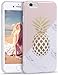 Imikoko iPhone 6s Plus Case, Hard Case Print Crystal for iPhone 6 Plus - Pineapple Pattern Slim Fit Snap On Hard Shell Back Case for iPhone 6 Plus & 6S Plus