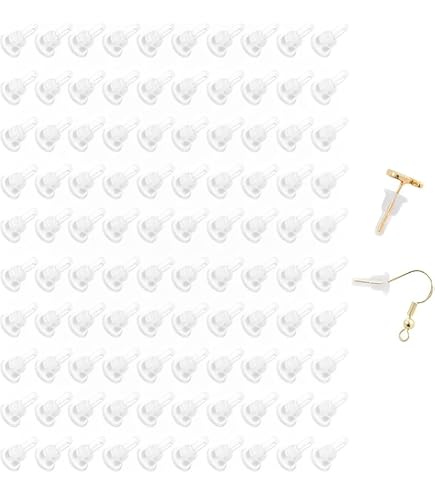 Pour Créoles Tiges 550 Fermoirs De Boucles D'Oreilles Silicone Transparent - 6 Styles Pour Créoles Et Tiges Fermoir Boucle D'oreille