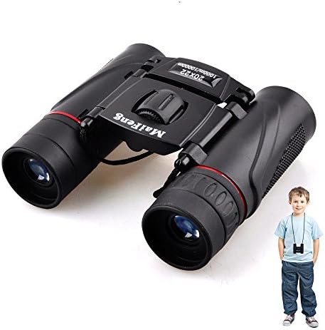 Binoculars Compact,Edobil 20X22 HD Binoculars with Adjustable Focus Ideal for Travel, Concert, Children, and Bird Watching, Pocket Size (Black)
