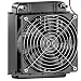 Clyxgs Water Cooling Radiator, 8 Pipe Aluminum Heat Exchanger Radiator with Fan for PC CPU Computer Water Cool System DC12V 80mm