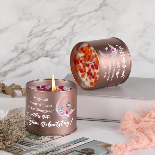 Prstenly Birthday Gift for Women, 9 oz Birthday Candles Gifts | Birthday gifts for mum grandma daughter sister best friend 18 30 40 50 60 birthday wife