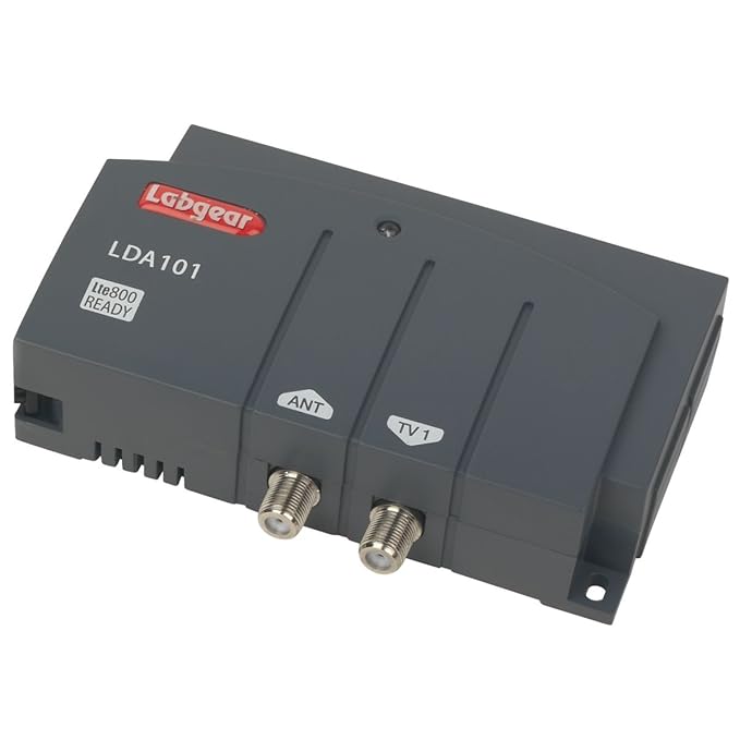 Labgear LDA101/S 1Way VHF / UHF Aerial Amplifier 1 Input 1 Output