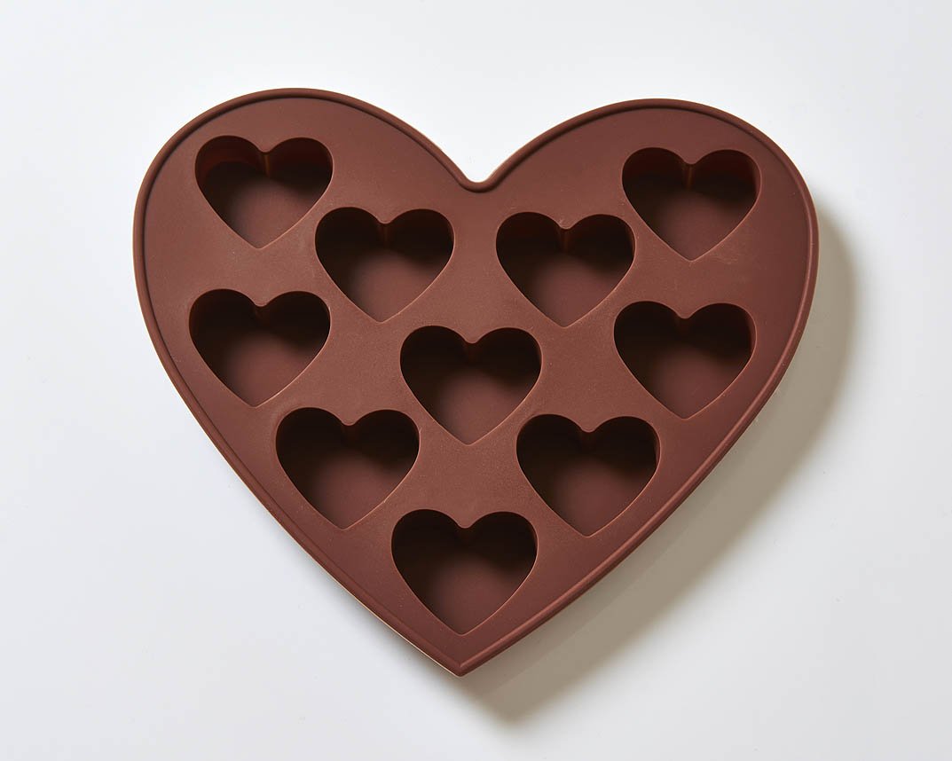 World Of Moulds | Hearts 10 Cavity Silicone Mould