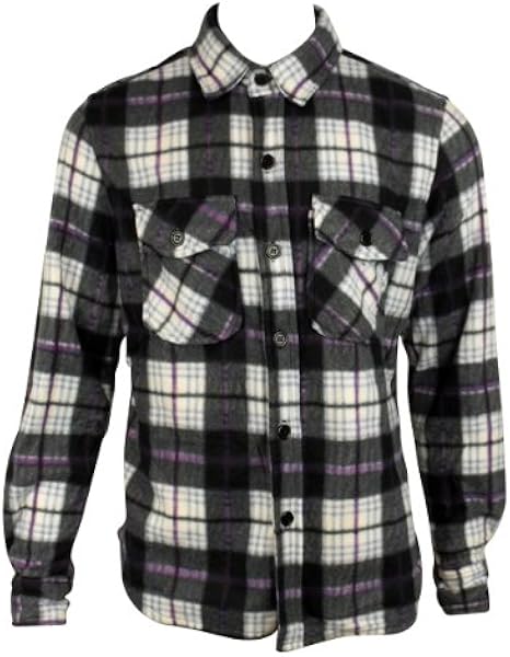 Mens Boys Fleece Lumberjack Casual Check Shirt Warm Thermal Work Long Sleeve XL: Amazon.co.uk 