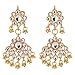 Jwellmart Indian Diva Collection Pearl Rani Haar Necklace Set in Kundan Stones for Women