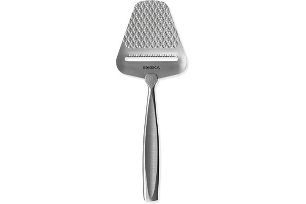 BOSKA Monaco+ Premium Cheese Slicer - Award Winning Cheese Cutter for Block Cheese, Cheddar up to Parmesan - Quilted Pattern