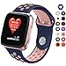 DEKER Sport Bands Compatible for Fitbit Versa Bands Women Men, Breathable Soft Fitness Sport Silicone Strap Replacement Accessories Wristbands for Fitbit Versa Smart Watch