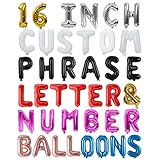 Letter Balloons - Custom Phrase 16 Inch Balloon