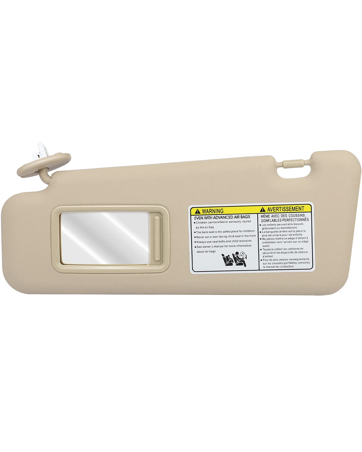 Photo 1 of OCPTY Left Driver Side Beige Sun Visor with Sunroof Fit for 2008 2009 2010 2011 2012 2013 for Toyota for Highlander (74320-48500-E0,74320-48180-E0,04005-11148-E0)