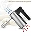 Jaroky Hand Mixer, 5 Speed Classic Stainless Steel Mixer Ultra Power Electric Mixer with Turbo and Easy Eject Button, Durable Handheld Mixer Includes Sturdy Beaters and Dough Hooks, Silver