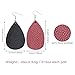 Sntieecr 12 Pairs Faux Leather Earrings Lightweight Teardrop Dangle Earrings with 8 Pieces Bright Colors Petal Drop Earrings, 4 Pieces Glitter Leather Earrings fit Teens Women Girls
