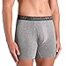 DAVID ARCHY Men's Breathable Bamboo Rayon Boxer Briefs with Fly in 4 Pack (M, Heather Gray-4.5