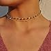 Artilady layer opal choker necklace for women ¡­ (Gold Grey)