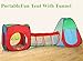 Kids Playhouse Tent with Tunnel Set,PortableFun Outdoor Indoor Bounce Playhouse Ball Tent Toys for Toddlers Child(Ball Pits Not Included)