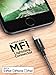 PowerBear Lightning Cable 6 ft [MFI Certified] Premium Braided iPhone Charger Cable