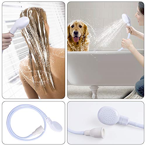 Besmon Pet Shower Sprayer for Bathtub,Tub Spout Shower Sprayer,Slip on Shower Hose,Shower Attachment for Tub Faucet, Dog Sprayer Shower Attachment,Sink Sprayer Attachment,Portable Shower Head - Thumbnail 2
