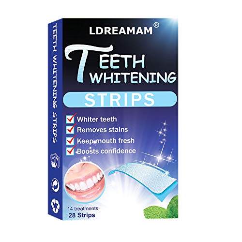 Teeth Whitening Strips,Teeth Bleaching,Teeth Whitening Kit - Remove Teeth Deep And Surface Stains - 56 Pcs 14 Treatments For Teeth Care,Mint Flavor
