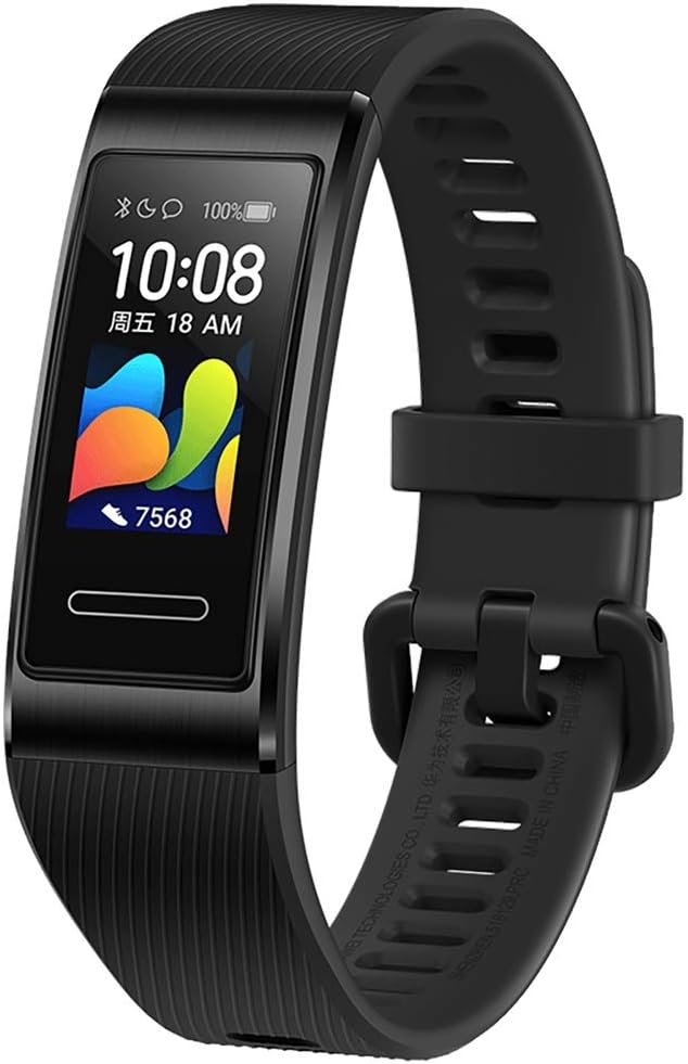 Gooplayer for Original Huawei Band 4 Pro Smart Wristband Innovative Watch Faces Standalone GPS Proactive Health Monitoring SpO2 Blood Oxygen (Obsidian Black)