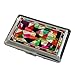 Mother of Pearl Design Engraved Metal Stainless Steel Cigarette Holder Case Storage Box (Patchwork)