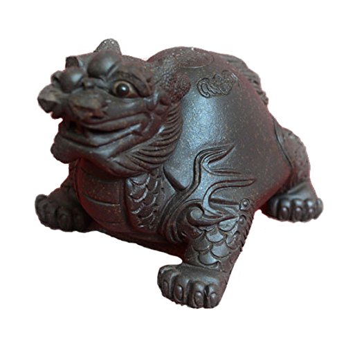 YXHUPOT Chinese Dragon Turtle Tea Decoration Pet Zisha Clay Lucky Fengshui Home