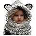 Jiamingyang Winter Warm Neck Wrap Scarf Children Wool Knitted Hats Baby Caps (Grey, 3-10 Years Old)