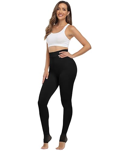 SALSPOR Warm Winter Fleece Lined Leggings Women Soft High Waist