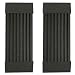 2 Pack - Decorative Acoustic Panels Studio Soundproofing Foam Wedges Wall Panels provide Baffle Kit 36" x 12" x 3" Made in Usa - Color: Charcoal