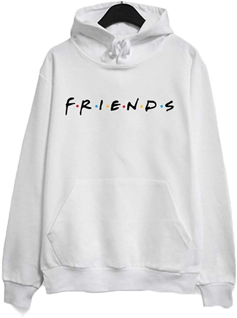 Joeoy Women's Casual TV Show Friends Hoodie Fleece Pullover Shirts Tops