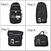 ORICSSON Unisex Rated 35L Durable Lightweight Foldable Backpack Waterproof Handy Daypack (Black-II, 35L)